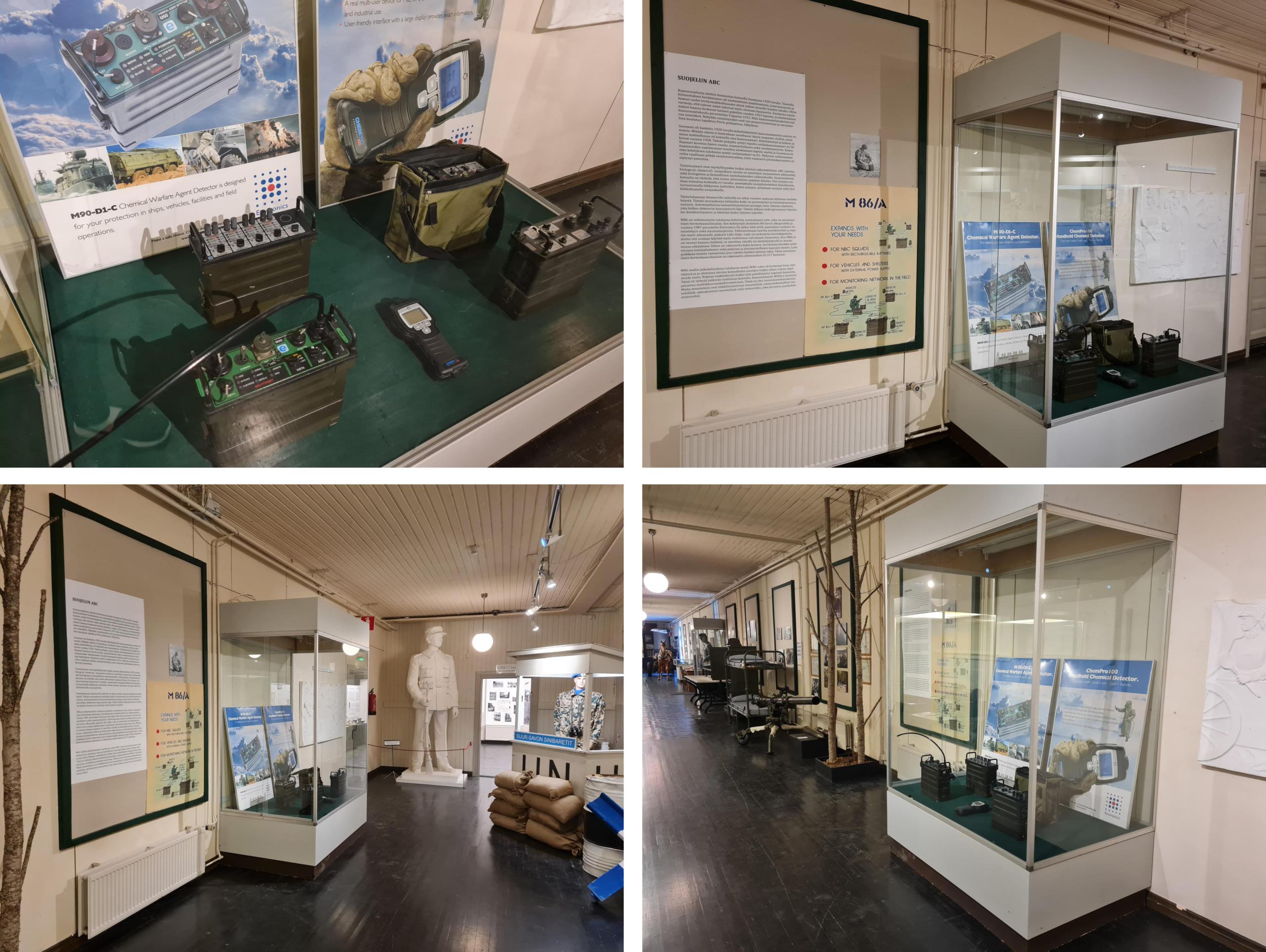 Environics chemical detectors featured in Mikkeli Infantry Museum ABC training exhibition