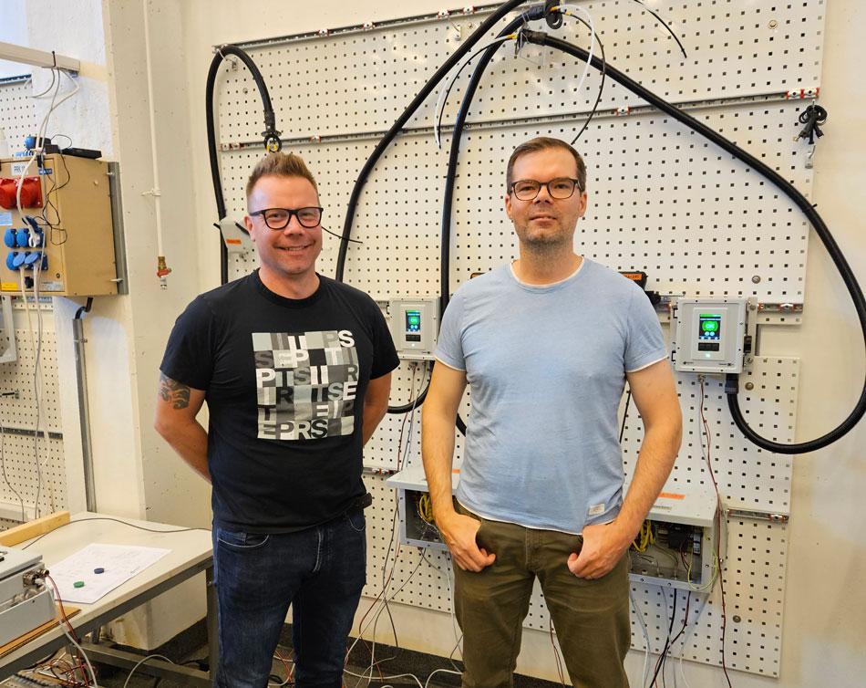 Aki Ahola and Janne Kinnunen at Bertin Environics FAT facilities in Mikkeli.