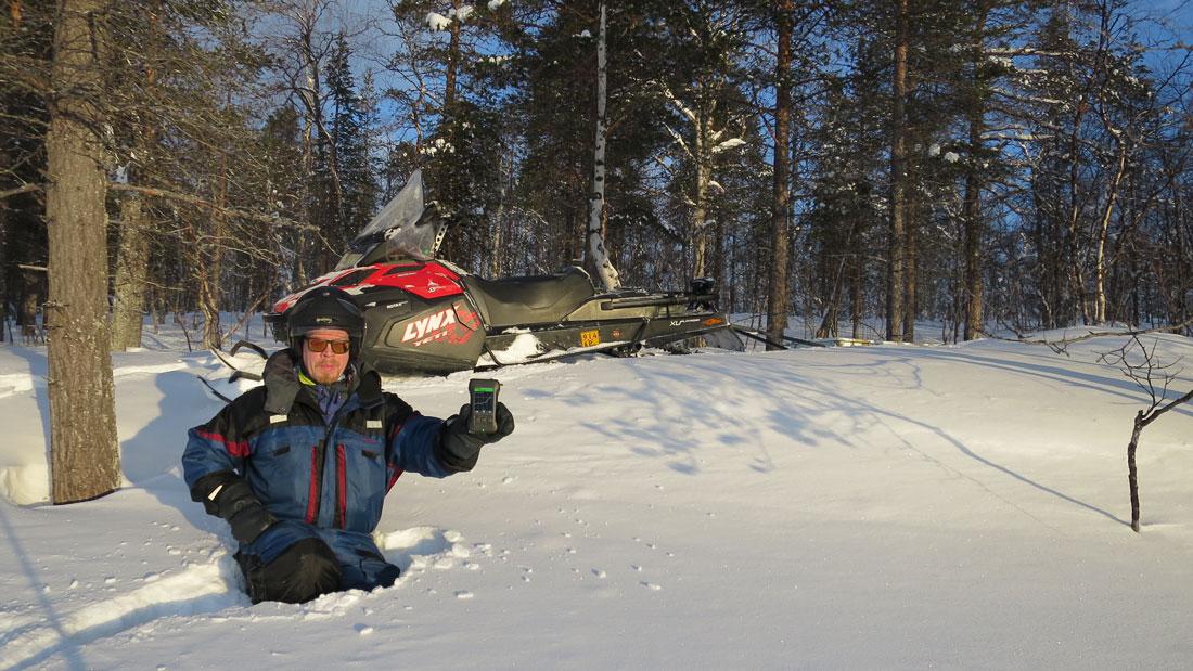 ChemProX tested for extreme temperatures in Inari, Finland.